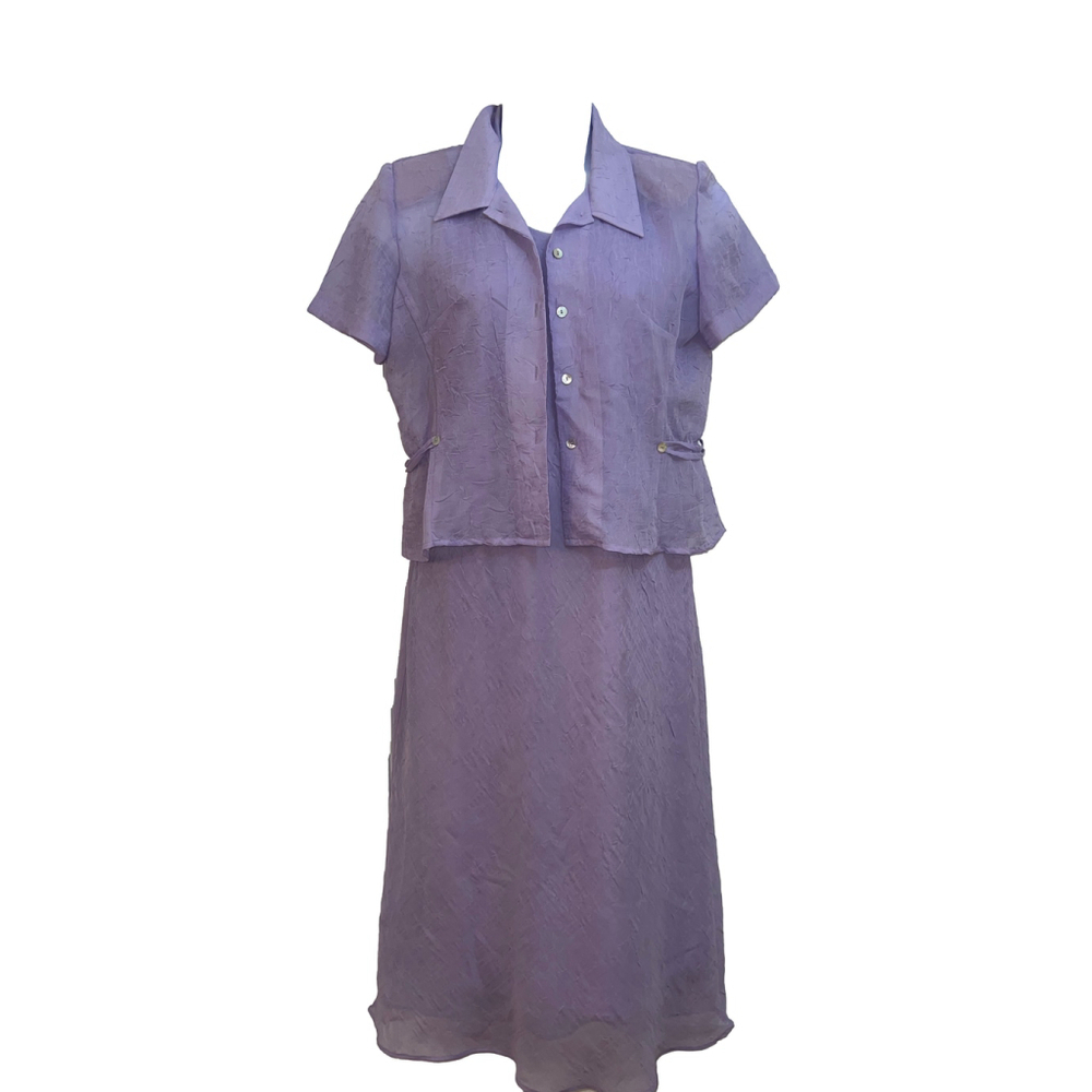 K Petite Women's Dress Purple 14P